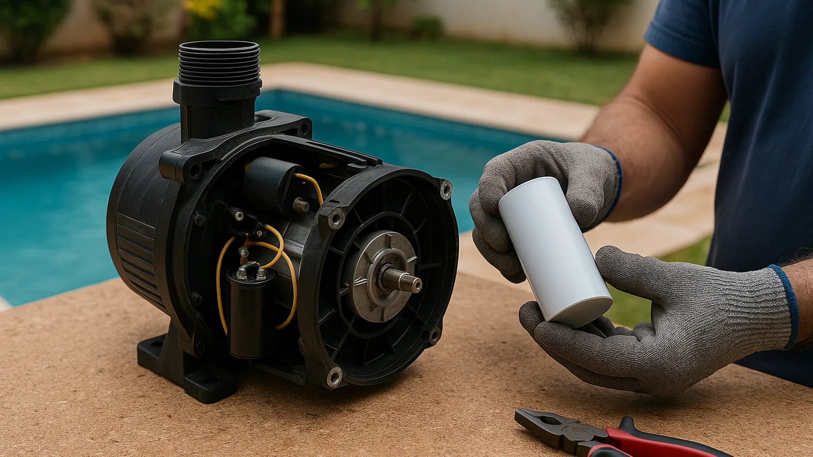 Ilustração: Motobomba: manutenção elétrica, capacitor e sinais de que vai queimar