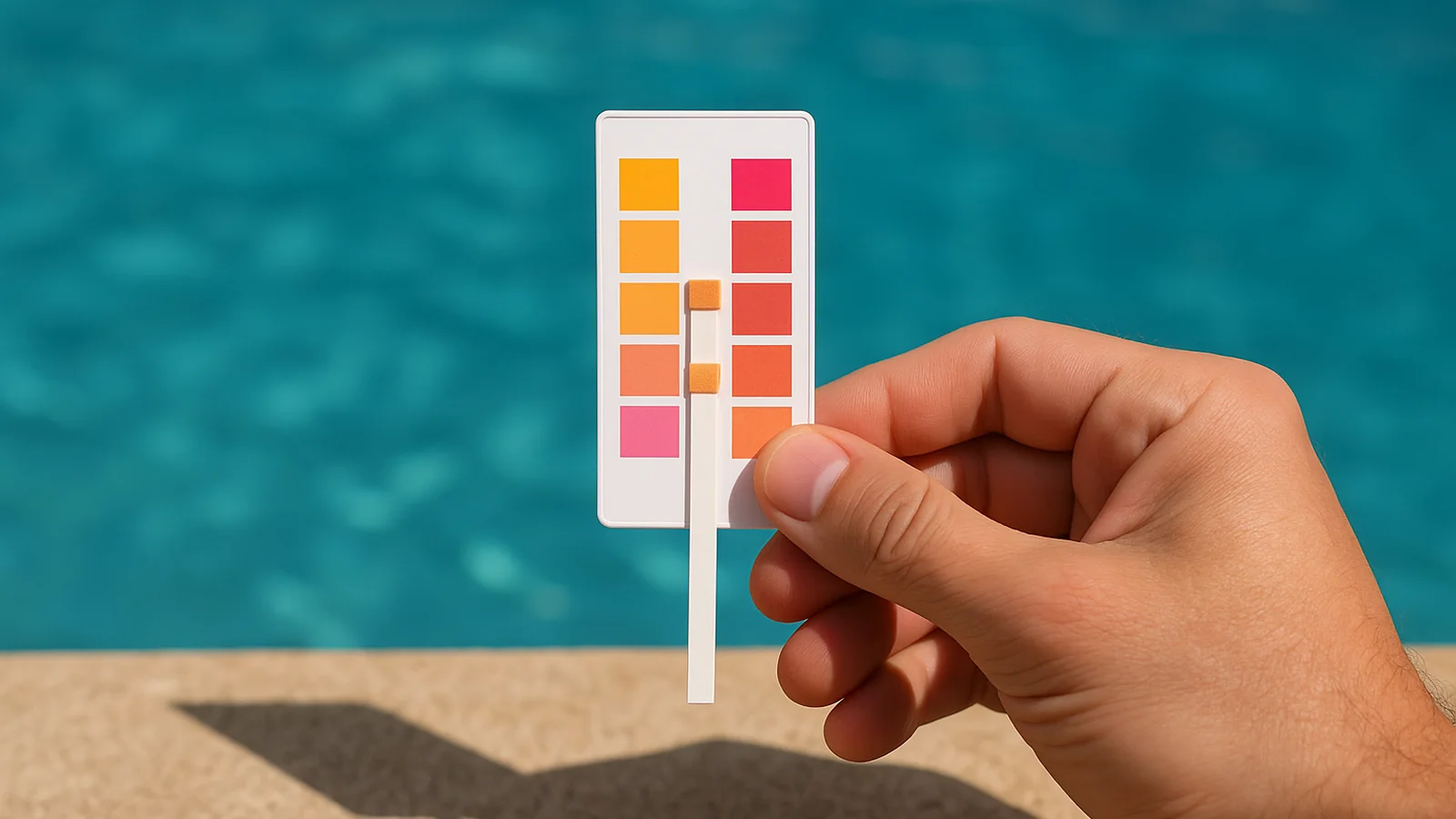 Ilustração: pH da piscina: como medir e corrigir sem errar a dose