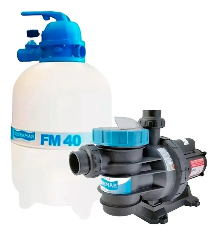 Kit Filtro Sodramar FM-40 + Bomba BMCP-50 1/2 cv Monofásica – até 50 mil litros