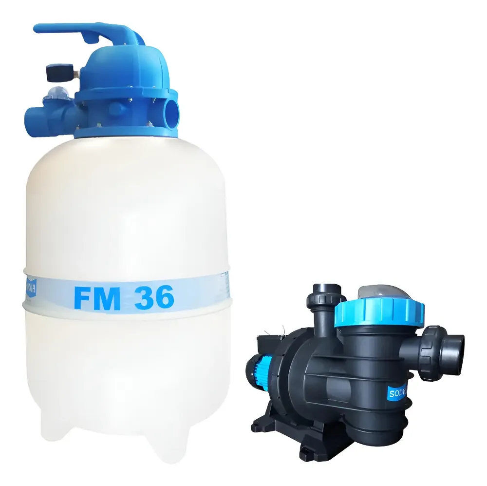 Kit Filtro Sodramar FM-36 + Bomba BMCP-33 Monofásica – até 40 mil litros
