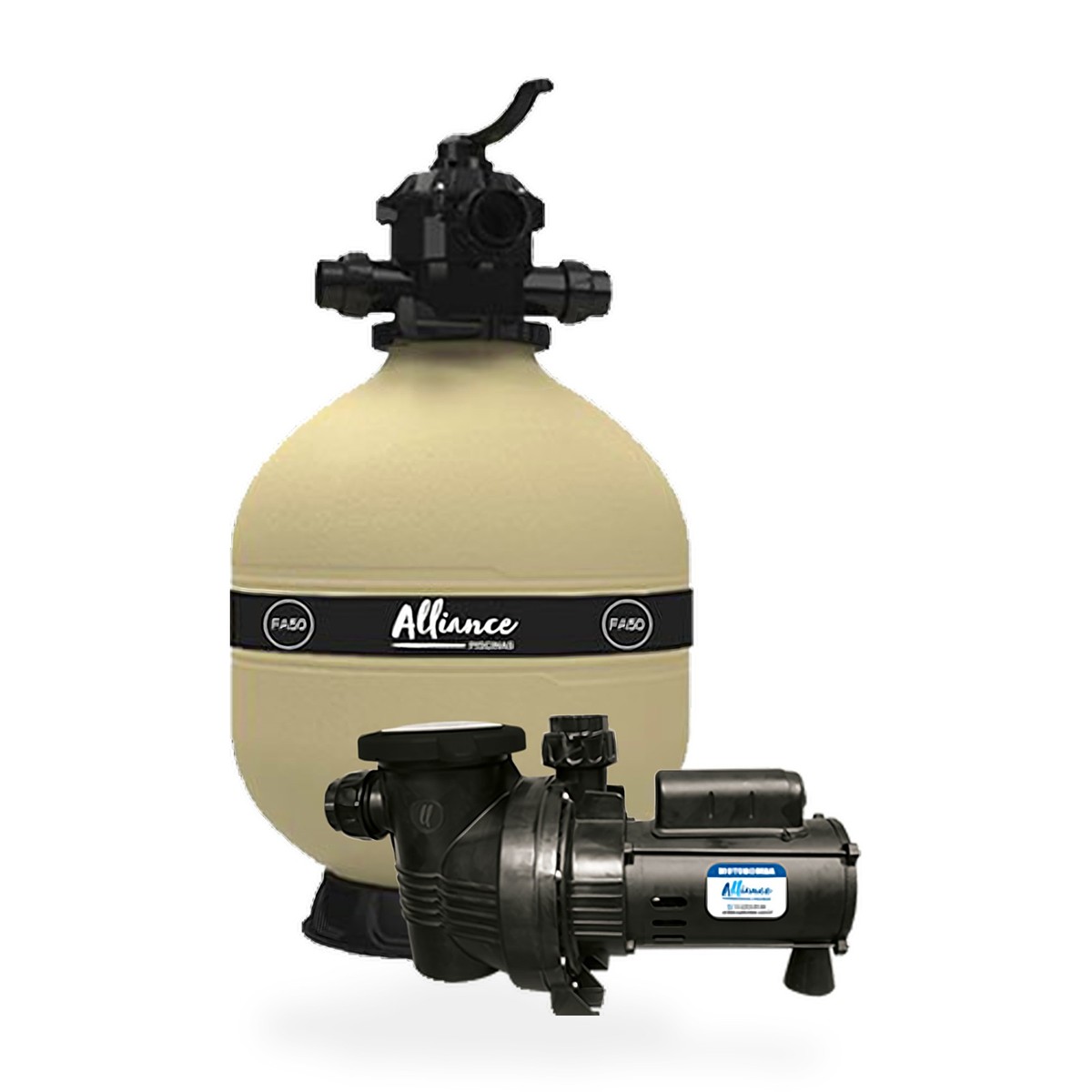 Conjunto Filtrante Alliance Filtro FA-50 + Motobomba LA FIT 1/2 CV – até 78 mil litros