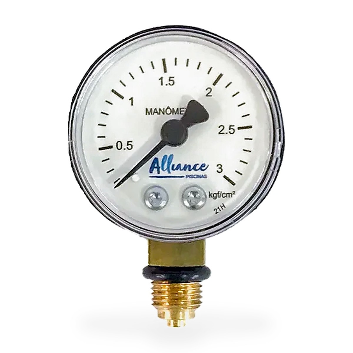 Manômetro para Filtro de Piscina Alliance 0 a 3 kgf/cm² Rosca 1/4"