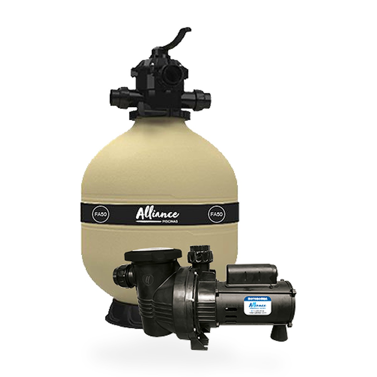Conjunto Filtrante Alliance Filtro FA-50 + Motobomba LA FIT 1/2 CV – até 78 mil litros