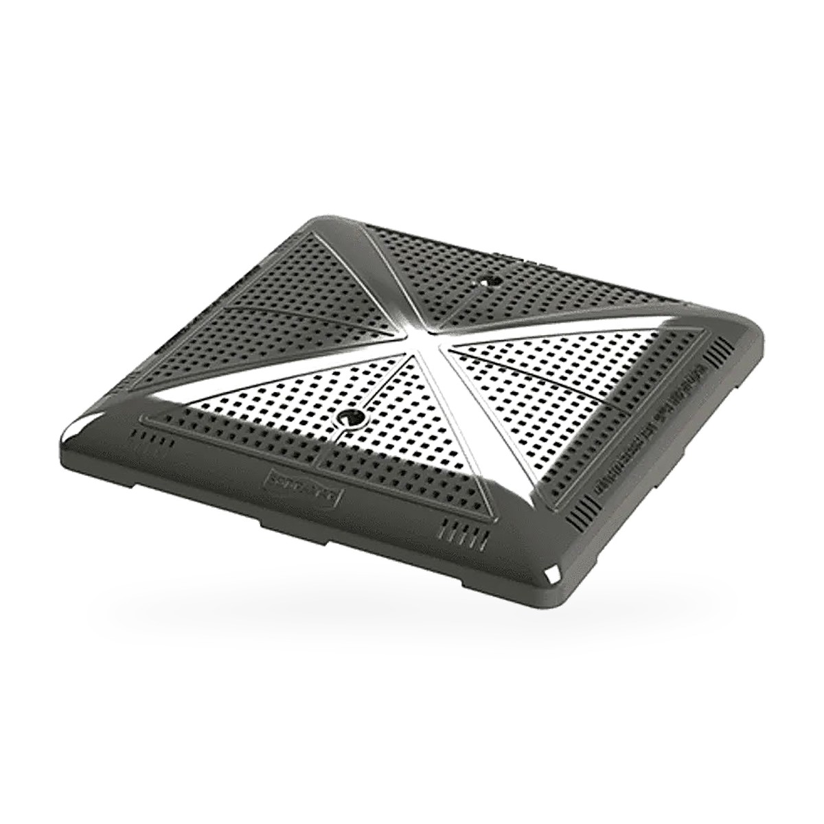 Tampa Prata Quadrada para Dreno de Fundo Sodramar – 15 m³/h – Caixa com 6 un.