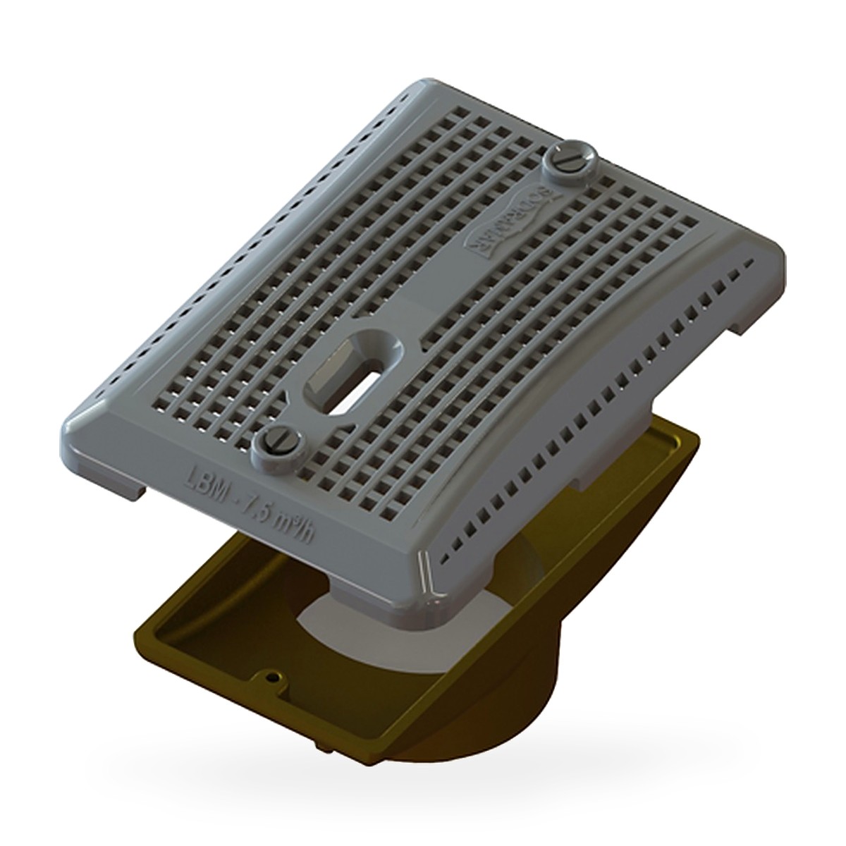 Ralo Quebra-Onda Sodramar 6,6 x 12,5 cm com Tampa LBM e Base de Latão – Caixa com 6 un.
