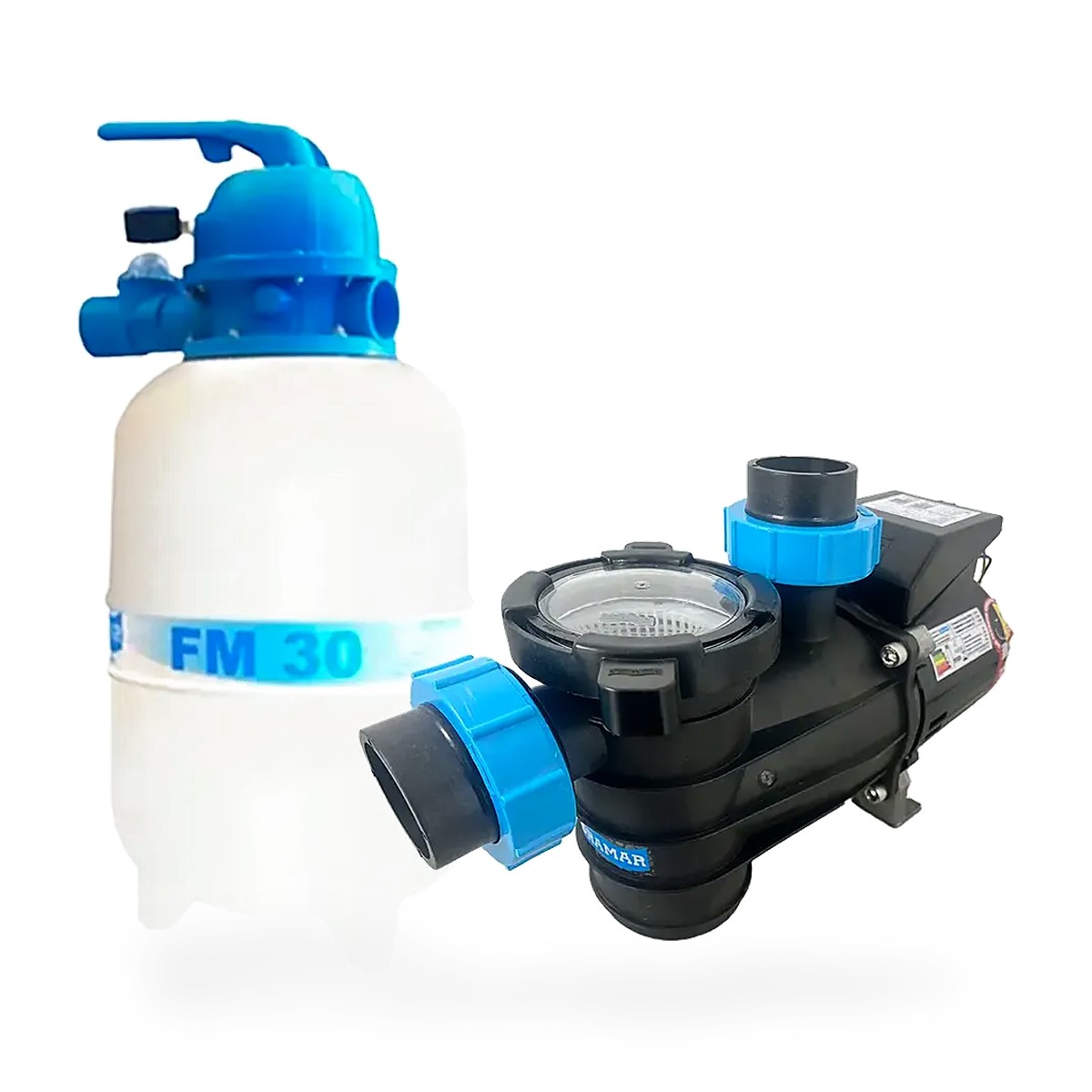Kit Filtro Sodramar FM-30 + Bomba BMCP-25 1/4 cv Monofásica – até 28 mil litros