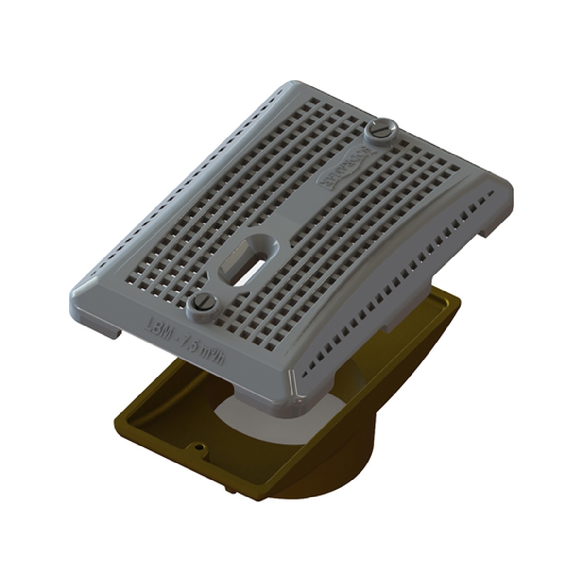 Ralo Quebra-Onda Sodramar 6,6 x 12,5 cm com Tampa LBM e Base de Latão – Caixa com 6 un.